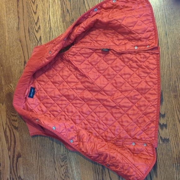 Vtg. Red Vest Chavarari Germany Bavarian quilted vest corduroy collar sz S - Picture 9 of 13